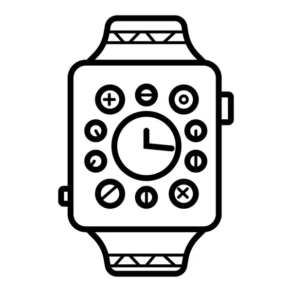 Smartwatch Relógio Smart Vector Icon —  Vetores de Stock