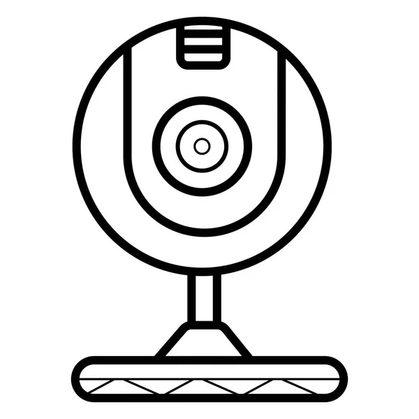 Webcam Pictogram Vectorillustratie — Stockvector