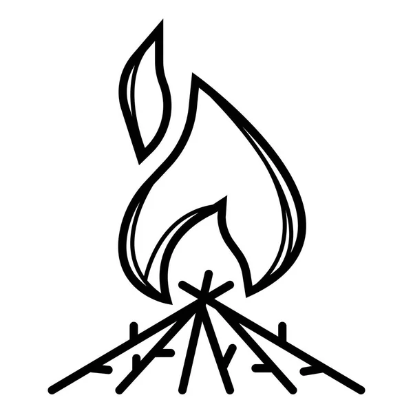 Požární Vektorové Ikony Vektorové Ilustrace — Stockový vektor