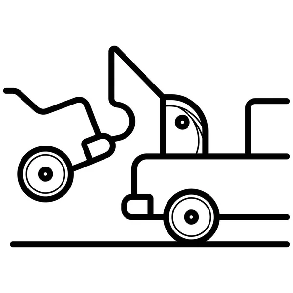 Araba çekici kamyon icon.vector