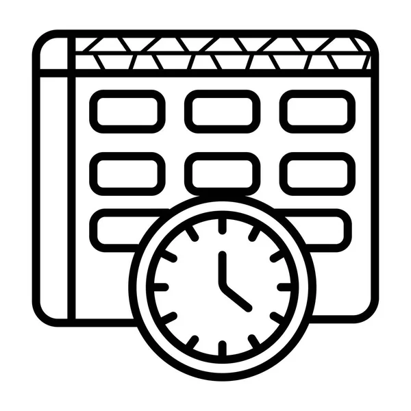 Timetable Icon Vector Illustration — Stock Vector