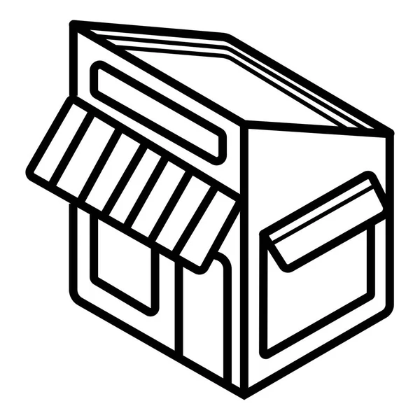 Ikona Supermarketu Vektorová Ilustrace — Stockový vektor