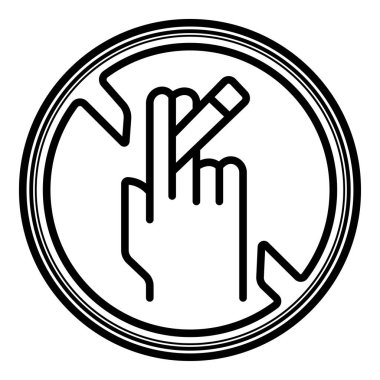 Hiçbir yasaktır işaret vecto