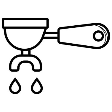 Kahve filtreleri kutsal kişilerin resmi, vektör 