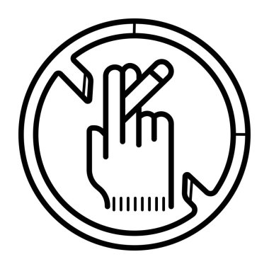 Hiçbir yasaktır işaret vecto