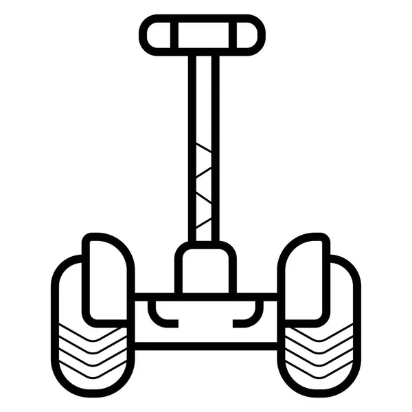 Segway Icon Segway Side Front View — Stock Vector