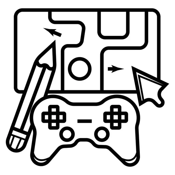 Icona Del Gamepad Illustrazione Vettoriale — Vettoriale Stock