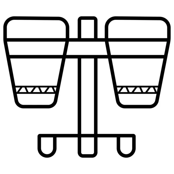 Icono Tambor Ilustración Vectorial — Vector de stock