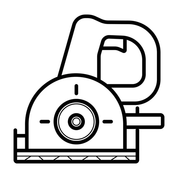 丸鋸のアイコン ベクトル図 — ストックベクタ