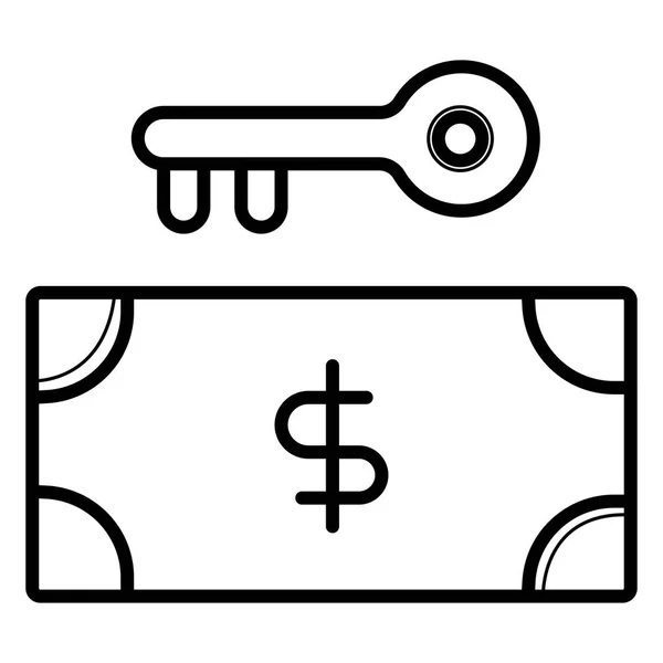 Bargeld Symbol Vektor Illustration — Stockvektor