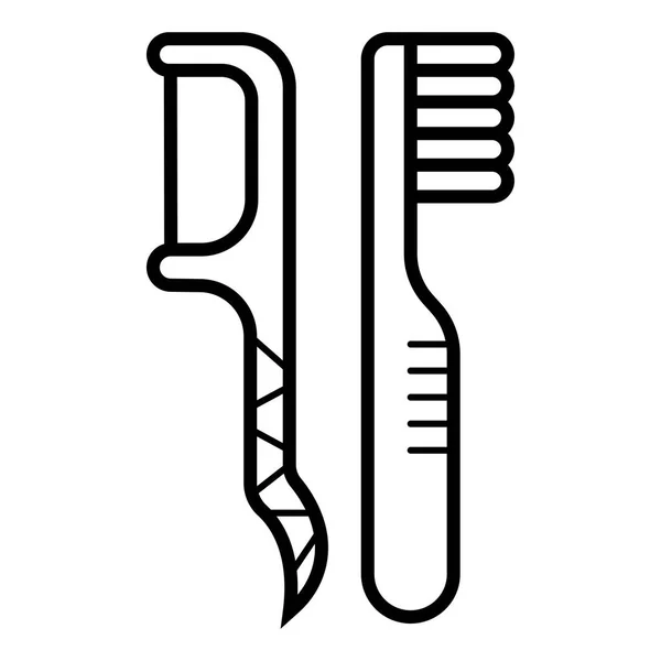 Toothbrush Icon Vector Illustration — Stock Vector