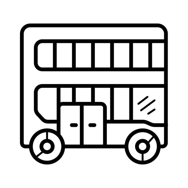 ロンドン バスのアイコン ベクトル図 — ストックベクタ
