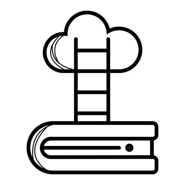 Bulut simgesi için önde gelen merdiven