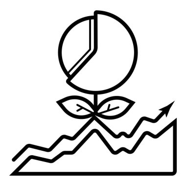 finanse simgesi vektör illüstrasyonu 