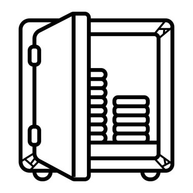 güvenli simge vektör illüstrasyonu 