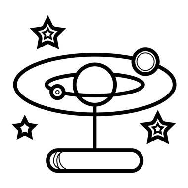 Güneş sistemi simge tasarlamak 