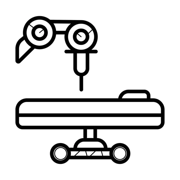 Robot Arm Vector Icon — Stock Vector