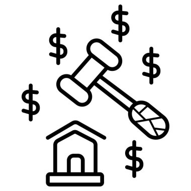 Müzayede ve ihale simge tasarlamak