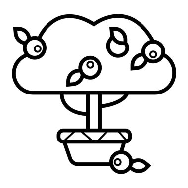 Meyve ağacı simge tasarlamak