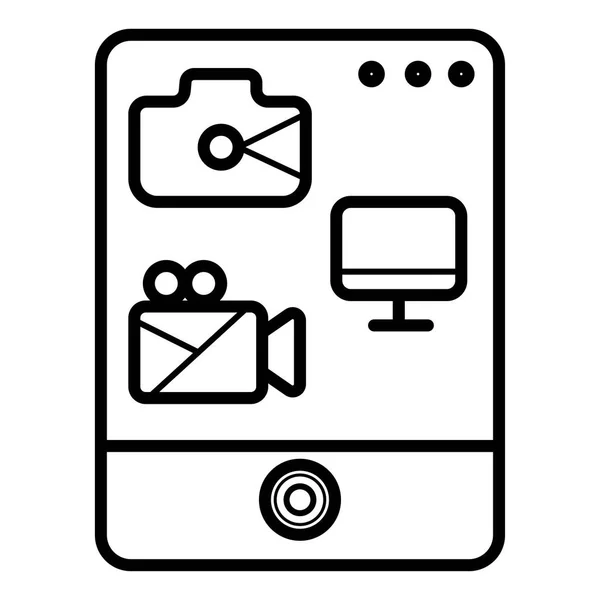 Mobile Apps Vector Icon — Stock Vector