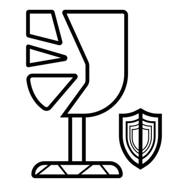 Vektör kırık camlar çizim 