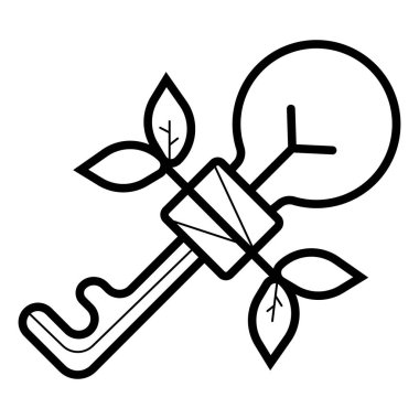 Yaratıcı ampul fikir simgesi