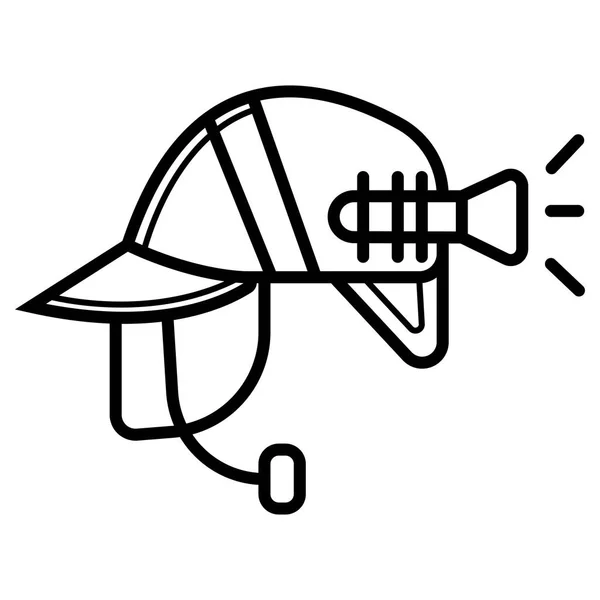 Feuerwehr Helm Symbol Illustration — Stockvektor