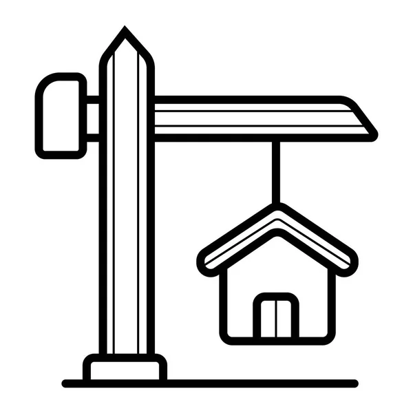 Illustration Icône Immobilier — Image vectorielle