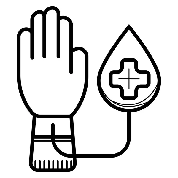 Icono Donación Sangre Ilustración — Vector de stock
