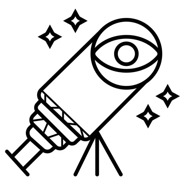 Teleszkóp Ikon Vektor Illusztráció — Stock Vector