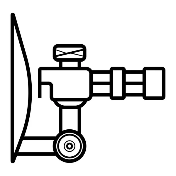 Machine Gun Vector Icon — Stock Vector