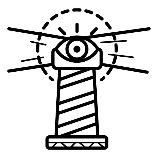 Ikona Majáku Vektorová Ilustrace — Stockový vektor