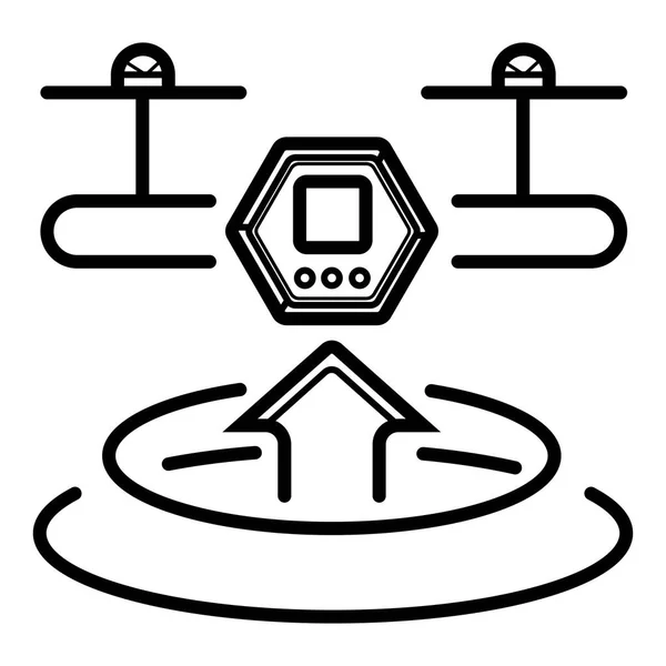 Icono Del Dron Control Remoto Drones — Vector de stock