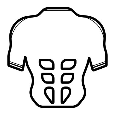 ABS muscules simge vektör