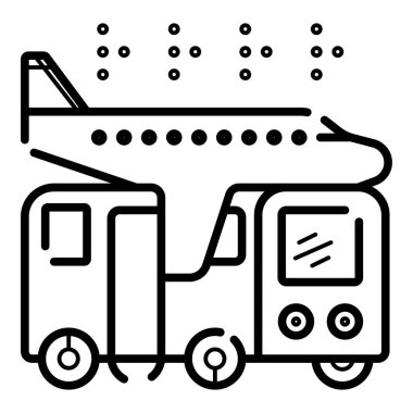 seyahat etmek simge vektör, basit tasarımı