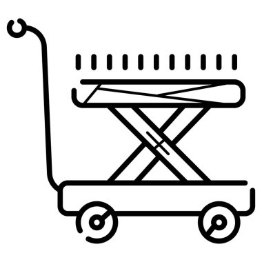 dağıtım arabası vektör illüstrasyonu