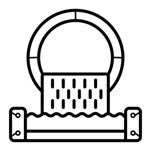 Знак Сточных Вод Внимание Icon — стоковый вектор