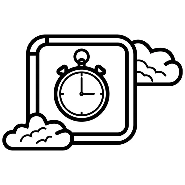 時計やカレンダー Ico — ストックベクタ