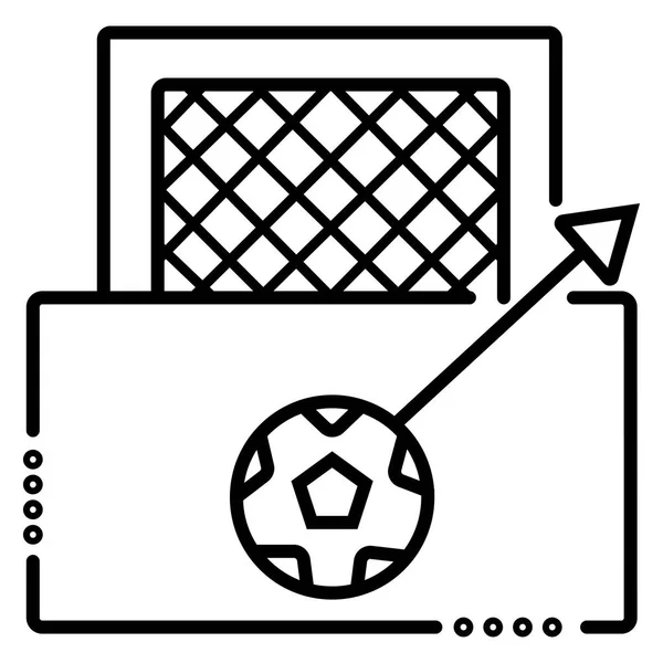 Fútbol Gol Pelota — Vector de stock