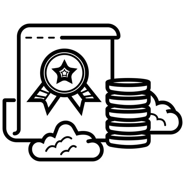 Para ödülü kazanmak vektör, basit tasarımı