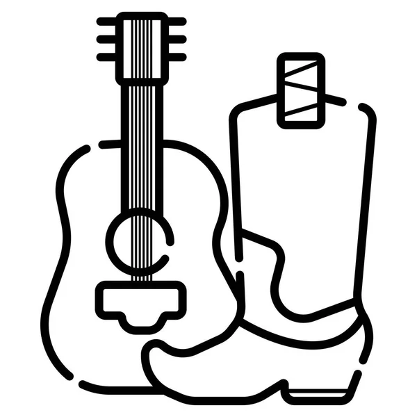 şapkalı bir gitar gitar müzik şablonu