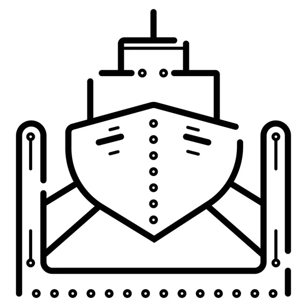 Ship Icon Vector Simple Design — Stock Vector