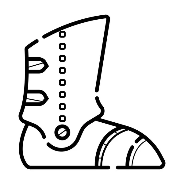 鉄ファンタジー鎧ブーツ — ストックベクタ