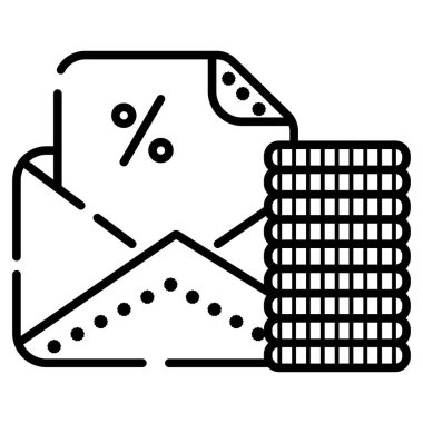 Yatırım simge vektör, basit tasarımı