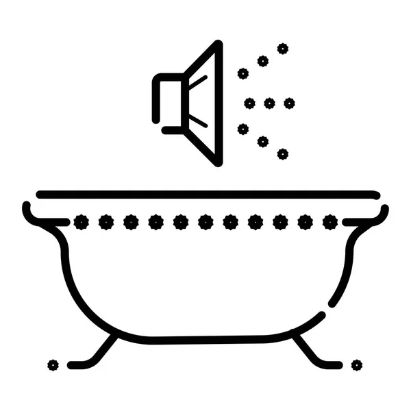 Bathroom Icon Vector Simple Design — Stock Vector