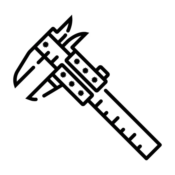 Bremssattel Schwarz Weißes Vektorsymbol — Stockvektor