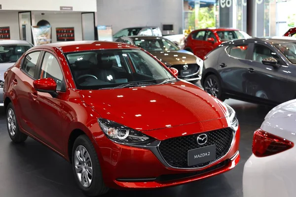 Bangsaen Thailand 2020 Bil Alla Nya Mazda3 Mazda2 2020 Varumärke — Stockfoto