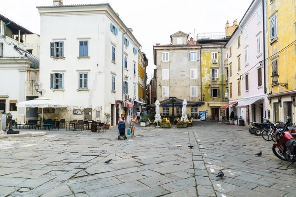 Piran Slovenia September Buidlings Old Town 12Th September 2016 Piran — Stock Photo, Image