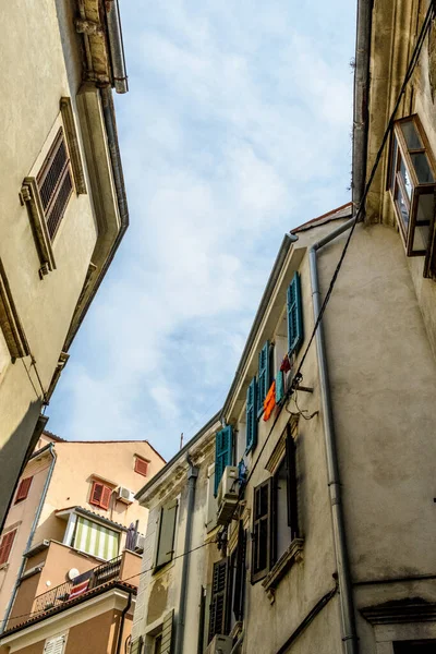 Edifícios Cidade Velha Piran — Fotografia de Stock