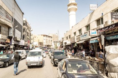 AMMAN, JORDAN - FEBRUARY 15: Streets of Amman the capital city of Jordan, on 15th February 2019 in Amman, Jordan.